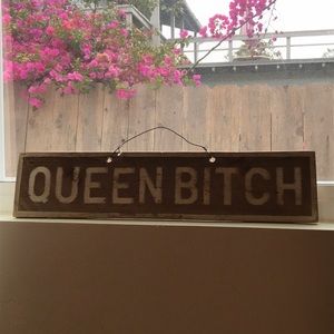 Brandy Melville wooden sign